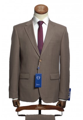 Мужской костюм "Амато" коричневый двойка slim fit