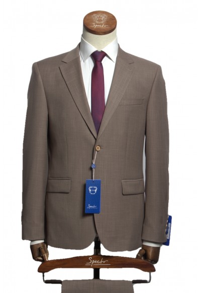 Мужской костюм "Амато" коричневый двойка slim fit