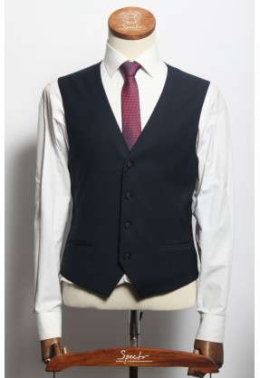 Мужской жилет "Цезарь" синий slim fit