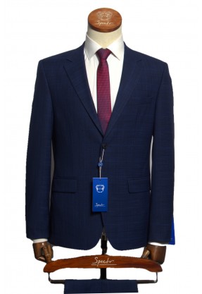 Мужской костюм "Карнэш" синий двойка slim fit