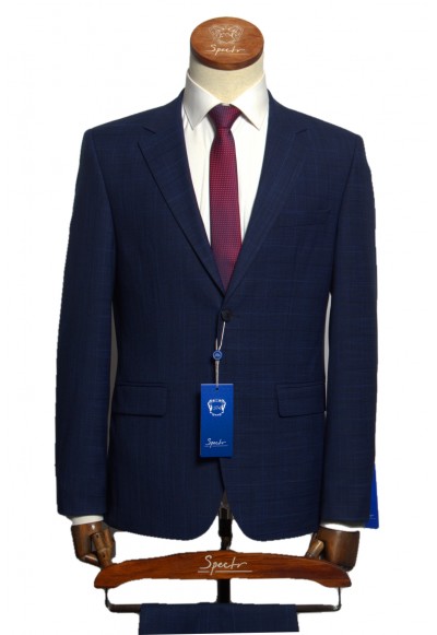 Мужской костюм "Карнэш" синий двойка slim fit