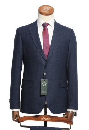 Мужской костюм "Кэнди" синий двойка slim fit