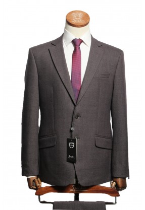 Мужской костюм "Лайт" коричневый двойка classic