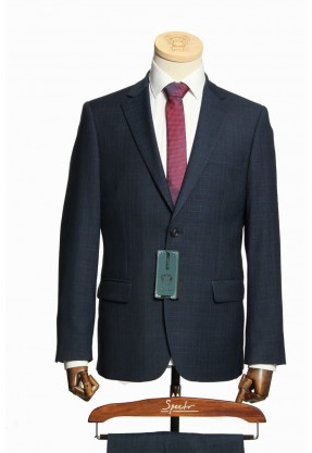 Мужской костюм "Оскар" синий двойка великан classic