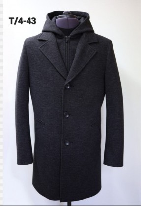 Мужское пальто "Т/4- 43"  с капюшоном