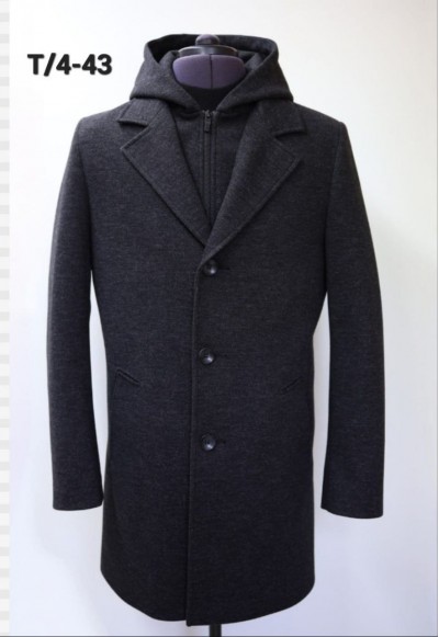 Мужское пальто "Т/4- 43"  с капюшоном