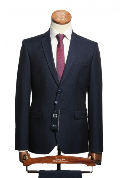 Мужской костюм "Рислинг" синий двойка slim fit