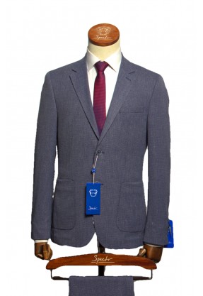 Мужской костюм "Томас" синий двойка slim fit