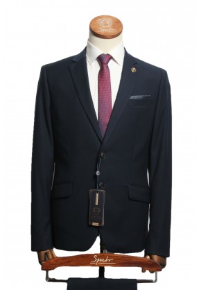 Мужской костюм "Цезарь" синий двойка slim fit