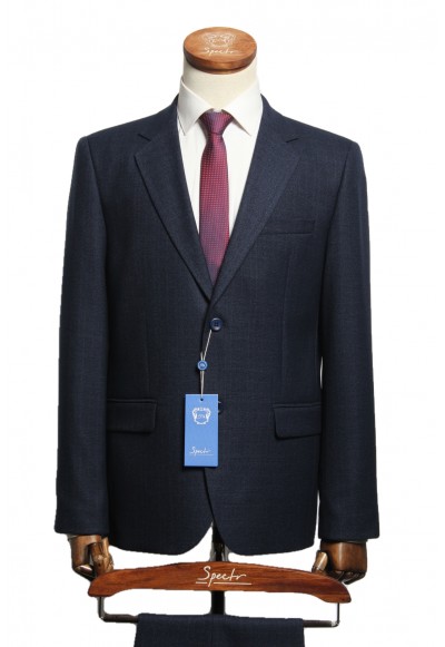 Мужской костюм "Вэста" синий двойка classic